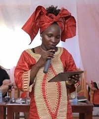Gailey Mwesigwa, Founder, Goshen Ladies Miniseries, at the 2017, first annual convention.