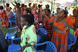 Participants in outdoor gathering , prayer conference April 2021, Kampala, Uganda